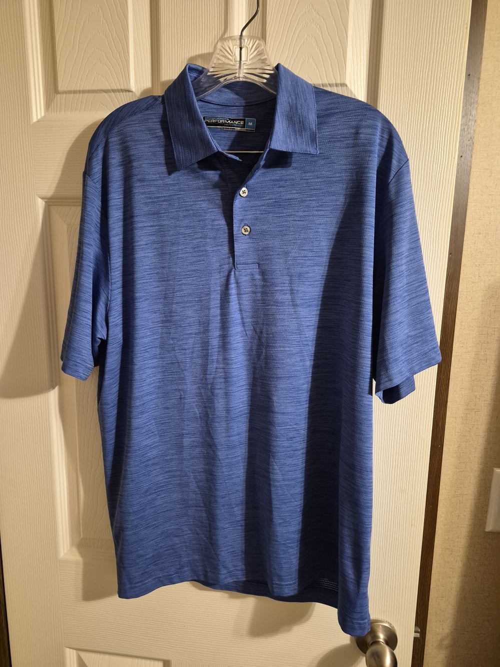 Peak Performance Men's Heathered Blue Polo